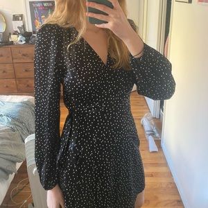 & Other Stories Polka Dot Wrap Dress
